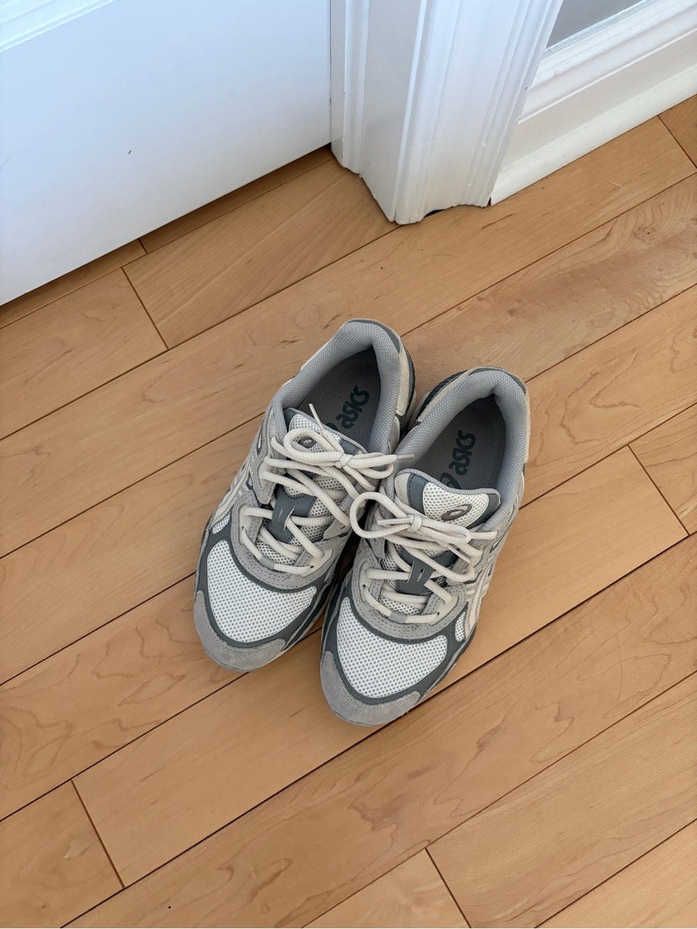 ASICS Unisex Gray and White Athletic Sneakers
